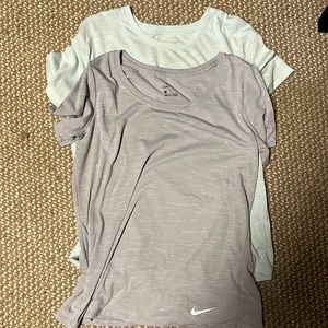 One is blue the other is grey the are dry fit really nice